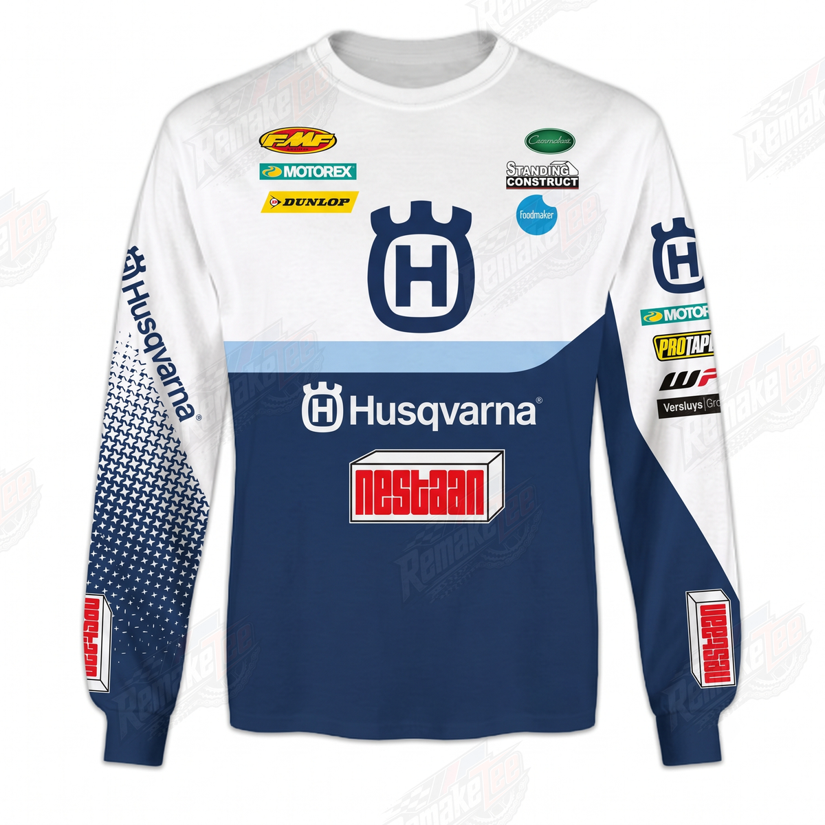 Husqvarna Nestaan FMF Dunlop Vintage Retro VMX Racing Jersey - front product view