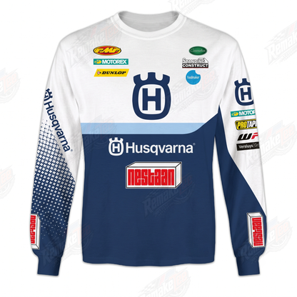 Husqvarna Nestaan FMF Dunlop Vintage Retro VMX Racing Jersey - front product view