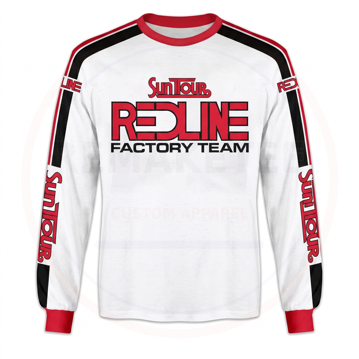RemakeTee Suntours Redline Factory Custom Vintage Retro BMX Racing Jersey 981