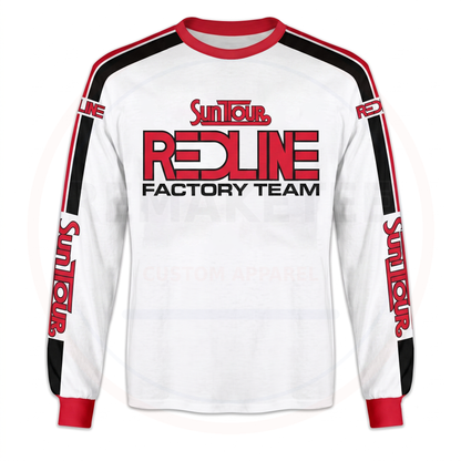 RemakeTee Suntours Redline Factory Custom Vintage Retro BMX Racing Jersey 981