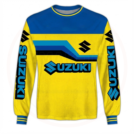 RemakeTee Suzuki Custom Vintage Retro VMX Racing Jersey 1295