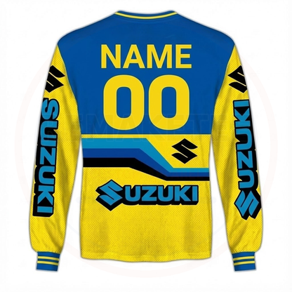 RemakeTee Suzuki Custom Vintage Retro VMX Racing Jersey 1295