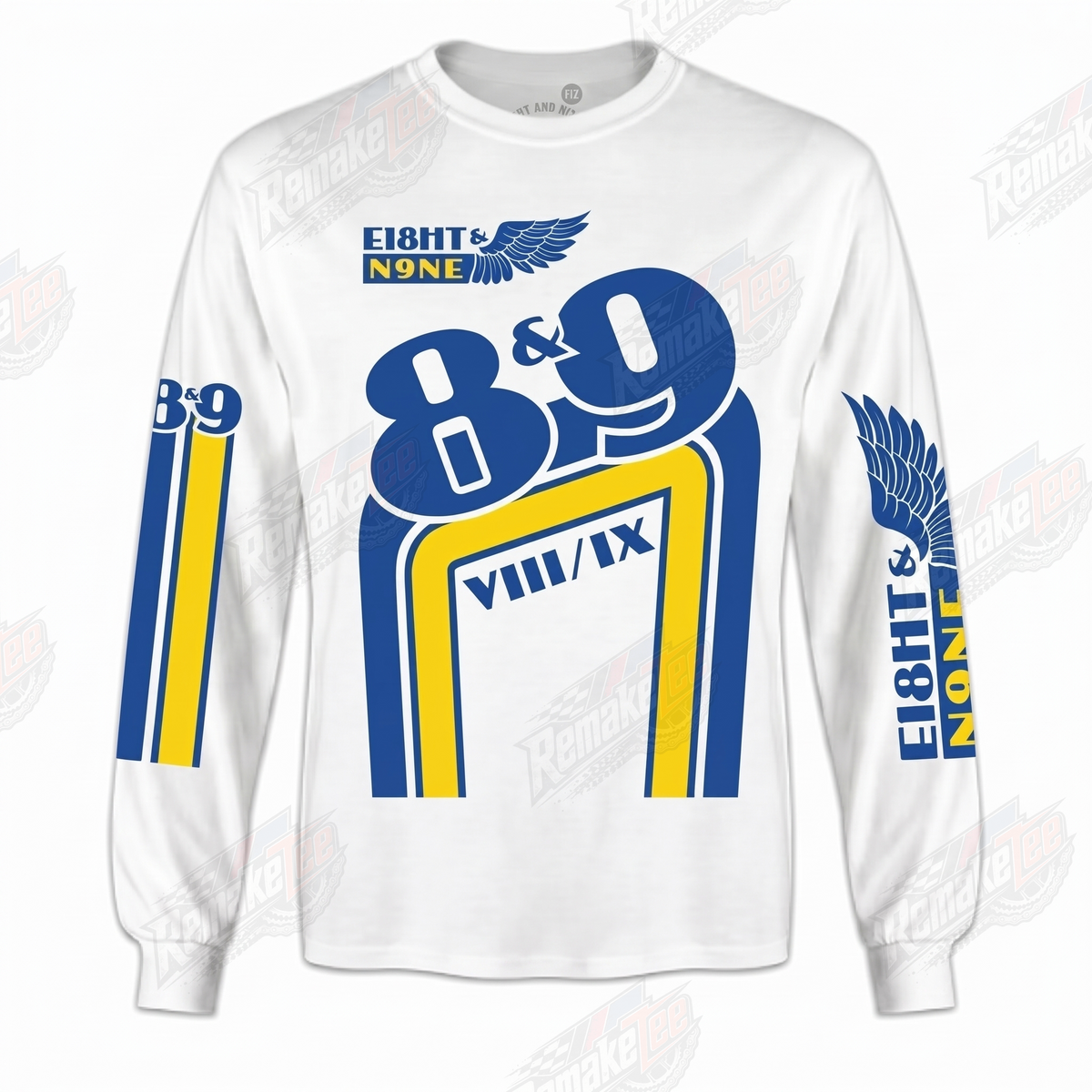 8&9 Eight Nine vintage BMX racing jersey - product view