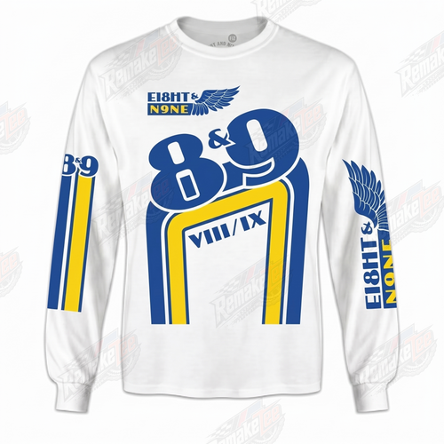 8&9 Eight Nine vintage BMX racing jersey - product view