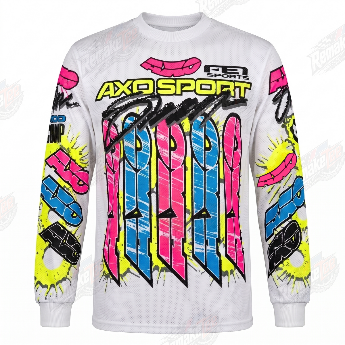AXO Sport Neon Graffiti vintage VMX racing jersey - product view
