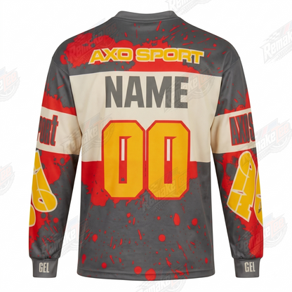 AXO Sport Red Splatter vintage VMX racing jersey - alternate product view