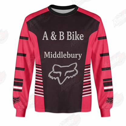 A & B Bike Middlebury vintage BMX racing jersey - product view