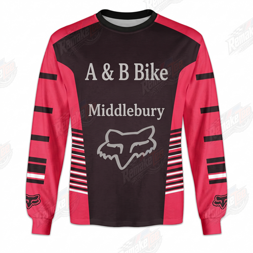 A & B Bike Middlebury vintage BMX racing jersey - product view