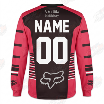A & B Bike Middlebury vintage BMX racing jersey - alternate product view