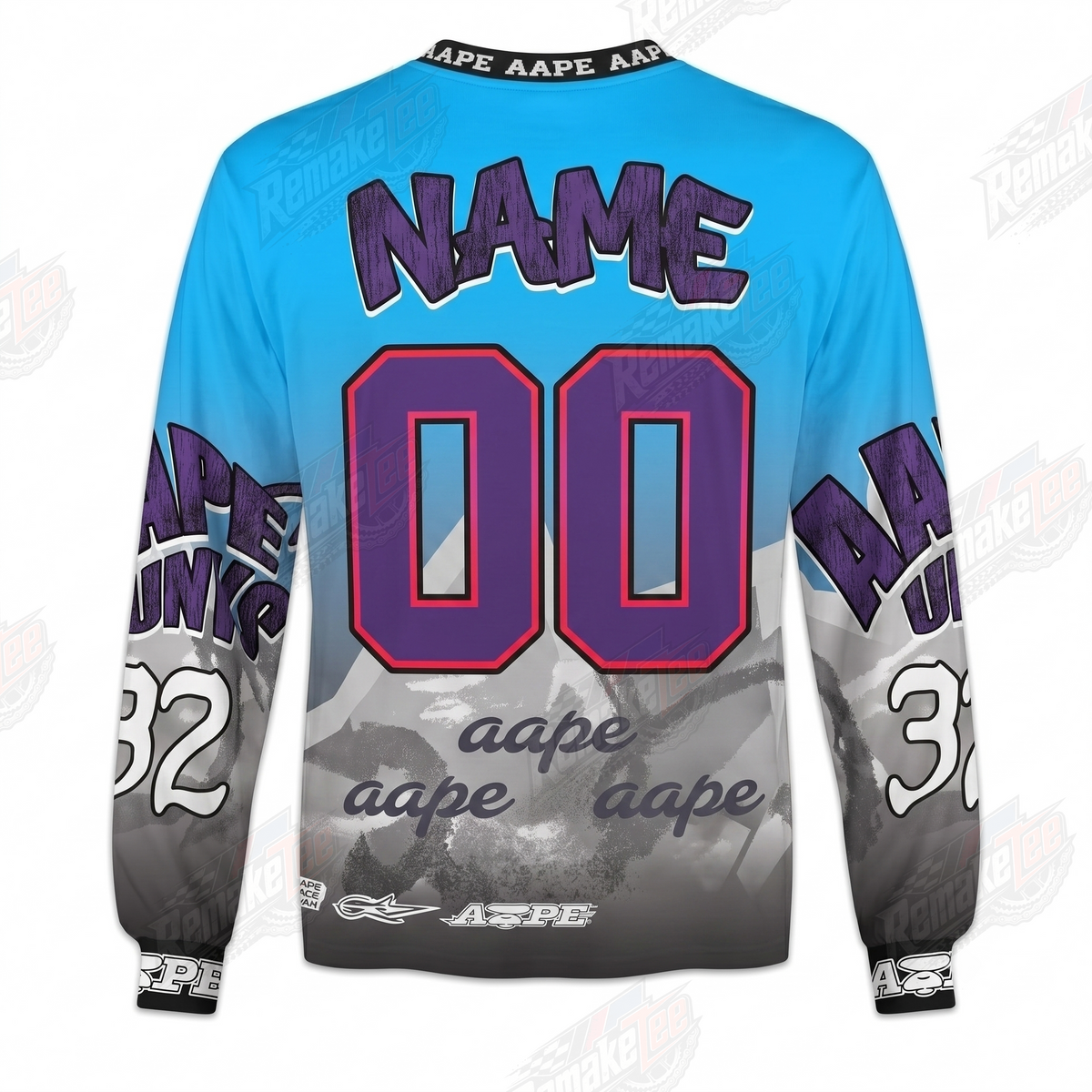 Aape Universe 93 vintage VMX racing jersey - alternate product view