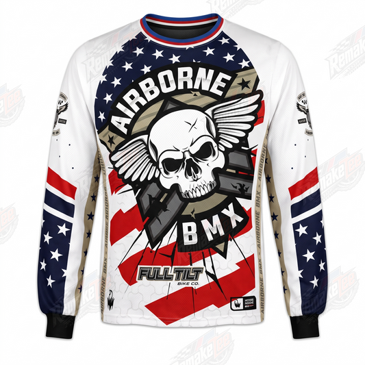 Airborne BMX Full Tilt Bike Co vintage racing jersey - product view