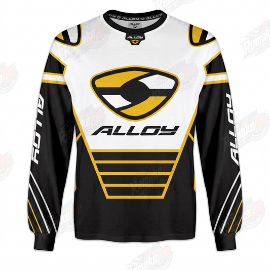 Alloy Racing Black Gold vintage VMX racing jersey - product view