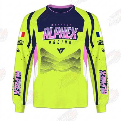Alphex Racing vintage BMX racing jersey - product view