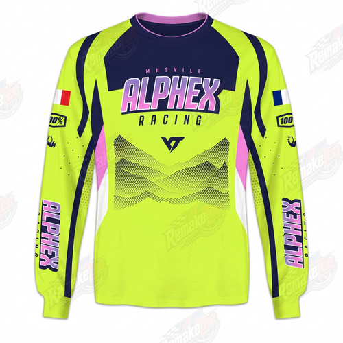Alphex Racing vintage BMX racing jersey - product view