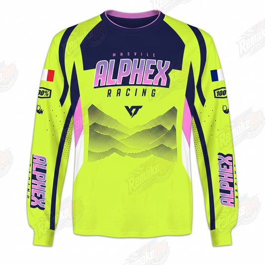 Alphex Racing vintage BMX racing jersey - product view