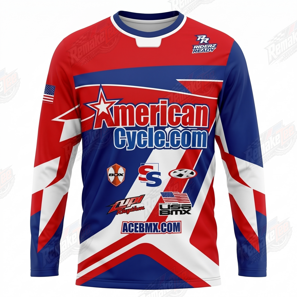 American Cycle.com vintage BMX racing jersey - product view