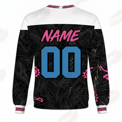 Answer Racing Pink Blue Black vintage VMX racing jersey - alternate product view