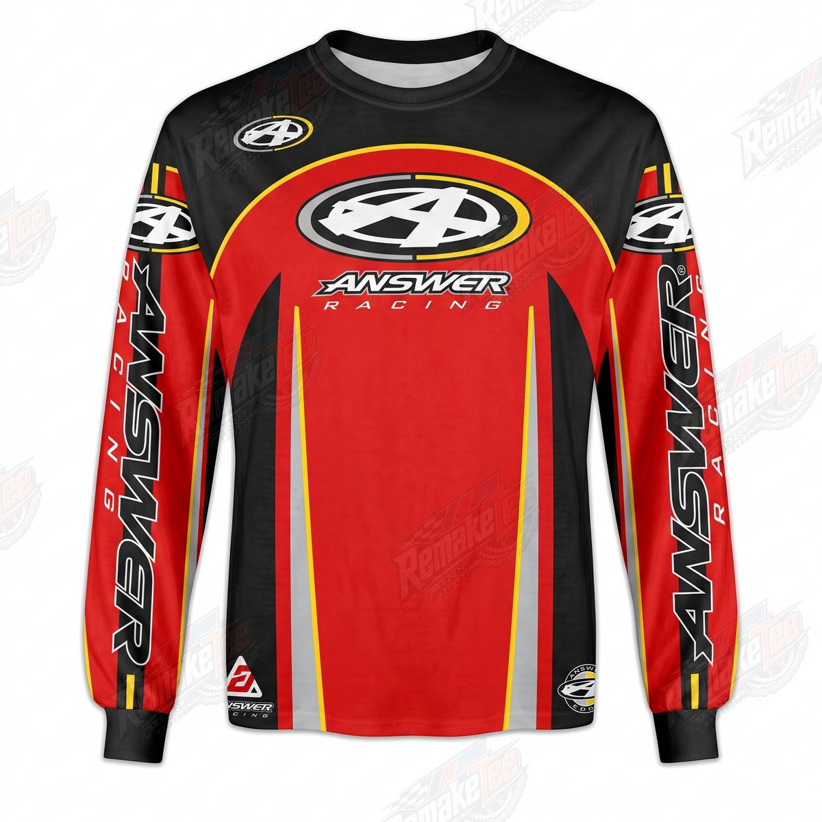 Answer Racing Red Black vintage VMX racing jersey - product view