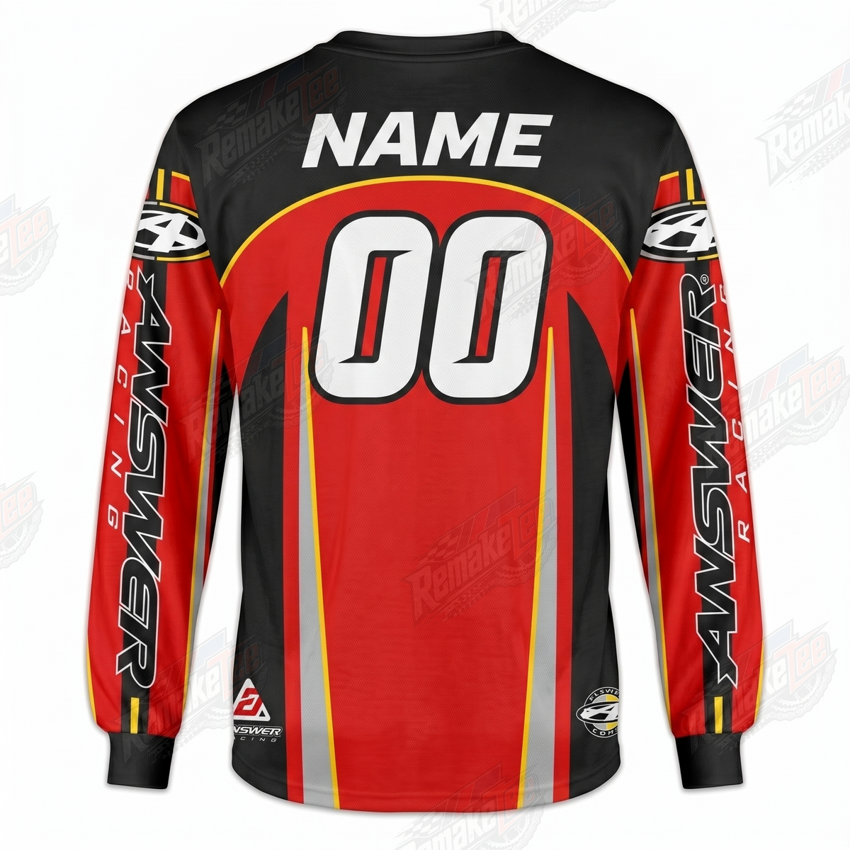 Answer Racing Red Black vintage VMX racing jersey - alternate product view