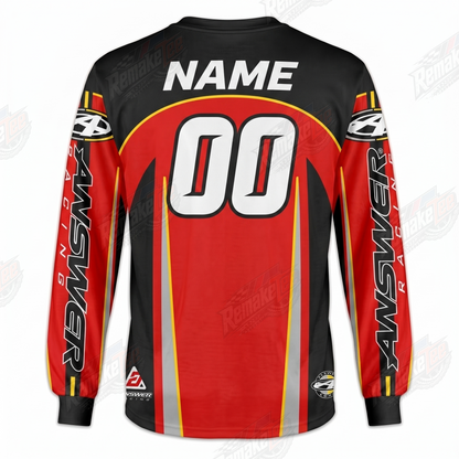 Answer Racing Red Black vintage VMX racing jersey - alternate product view