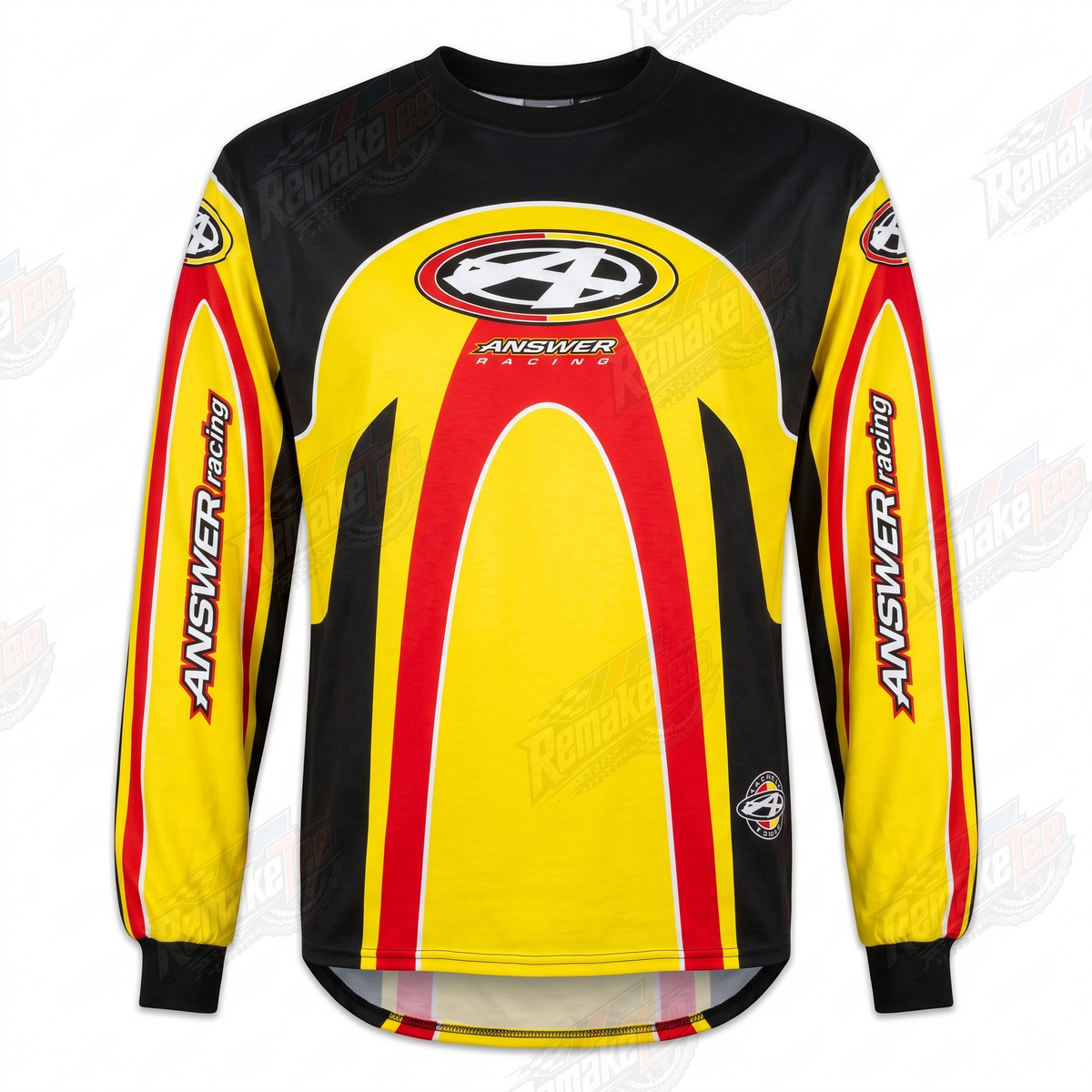 Answer Racing Yellow Red vintage VMX racing jersey - product view