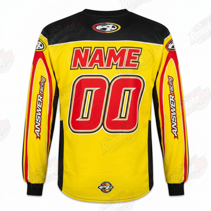 Answer Racing Yellow Red vintage VMX racing jersey - alternate product view
