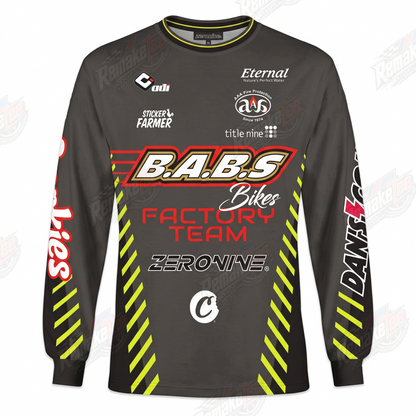 B.A.B.S. Bikers Factory Team vintage BMX racing jersey - product view