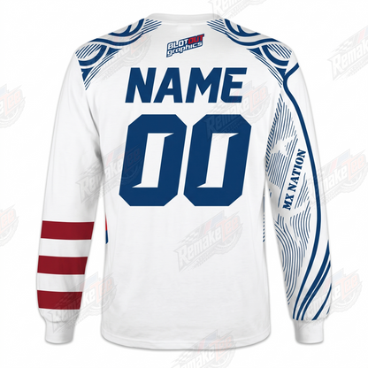 BMX Nation Blot Out Graphics vintage racing jersey - alternate product view