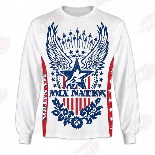 BMX Nation Eagle vintage racing jersey - product view