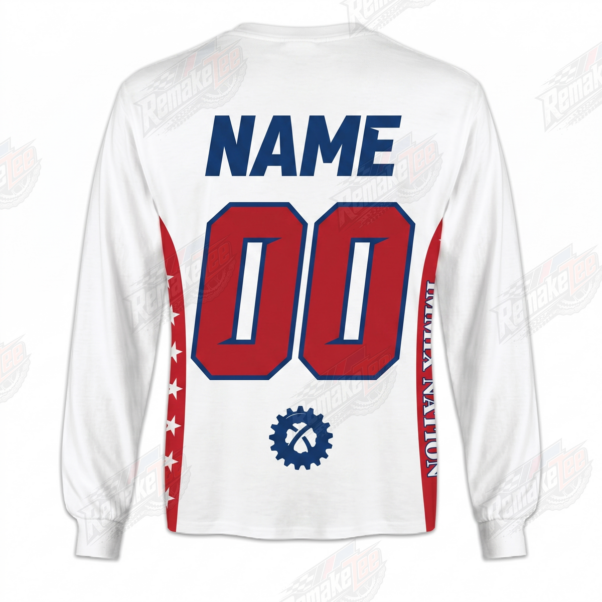 BMX Nation Eagle vintage racing jersey - alternate product view