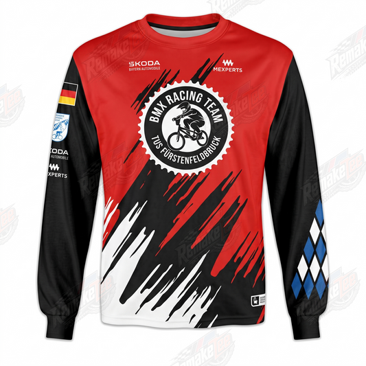 BMX Racing Team TuS Fürstenfeldbruck vintage racing jersey - product view