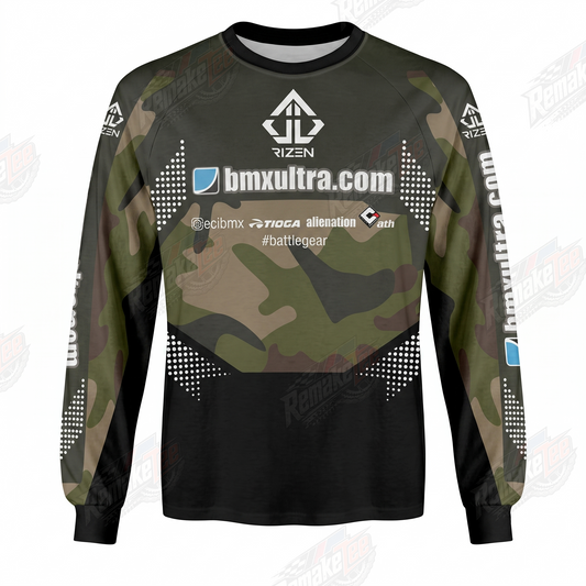 BMX Ultra Camo vintage racing jersey - product view