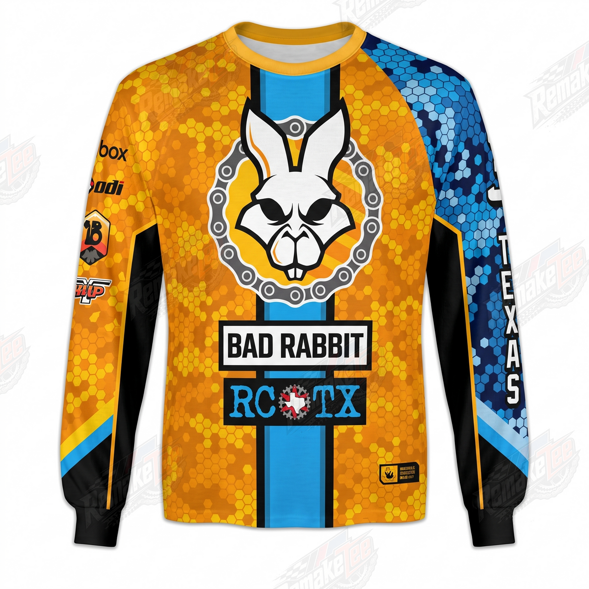 Bad Rabbit RC TX vintage BMX racing jersey - product view