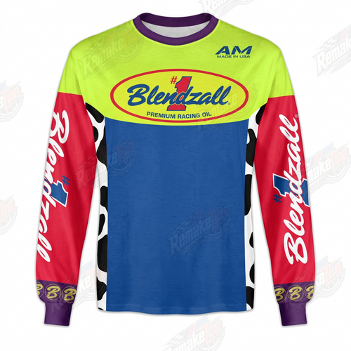 Blendzall Premium Racing Oil vintage BMX racing jersey - product view