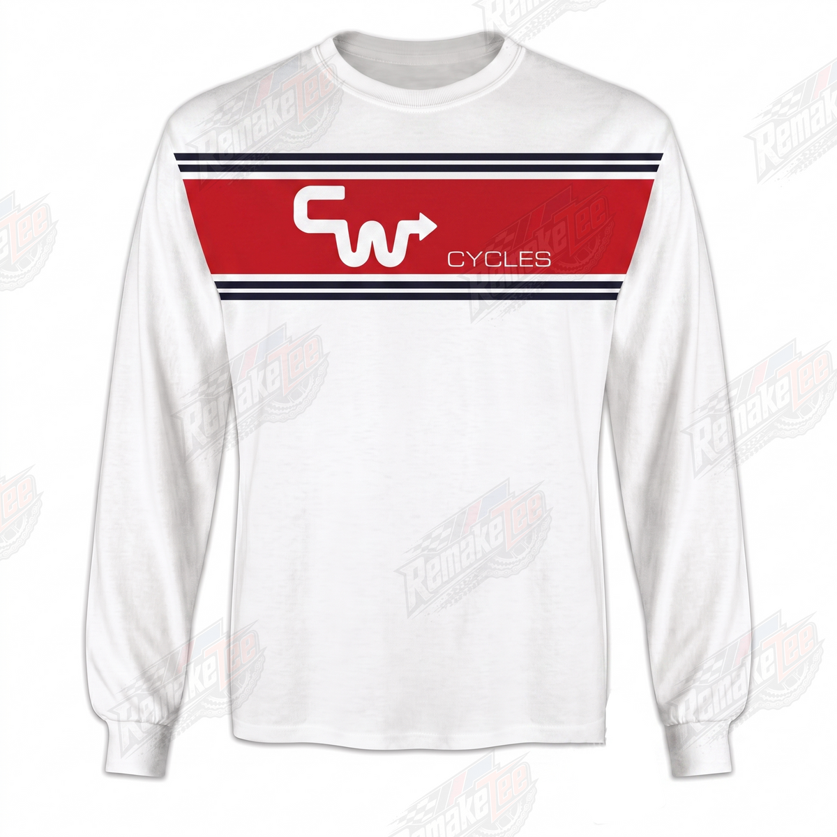 CW Cycles vintage BMX racing jersey design #1346 - product view