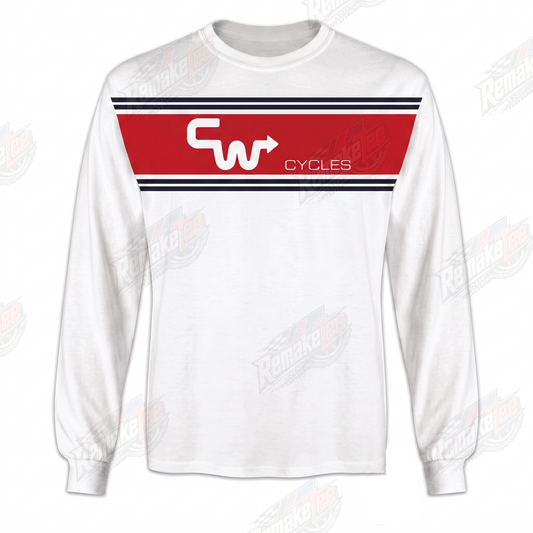 CW Cycles vintage BMX racing jersey design #1346 - product view