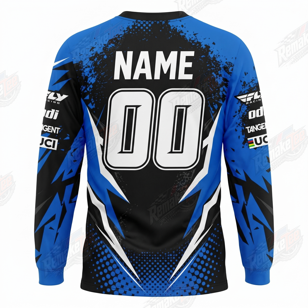 Chase Bicycles Haro Blue Black vintage BMX racing jersey - alternate product view