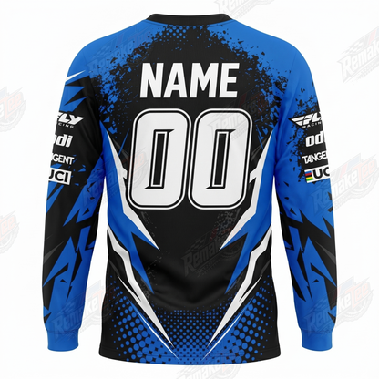 Chase Bicycles Haro Blue Black vintage BMX racing jersey - alternate product view