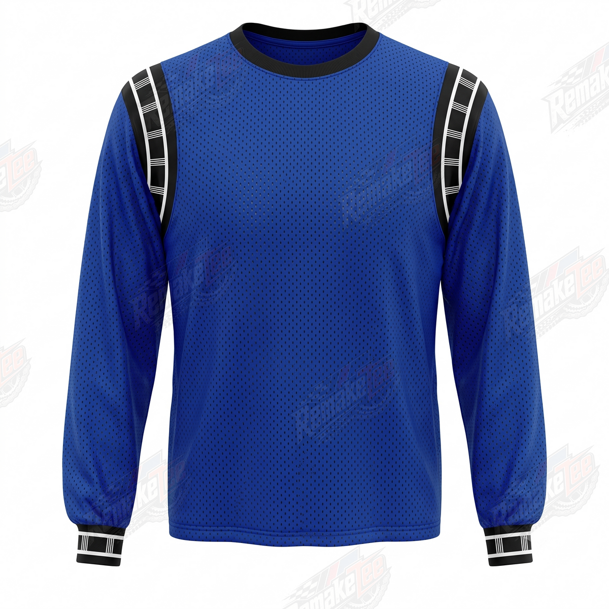 Classic Blue Minimal Racing vintage VMX racing jersey - front product view