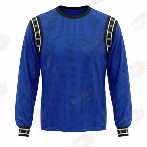 Classic Blue Minimal Racing vintage VMX racing jersey - front product view