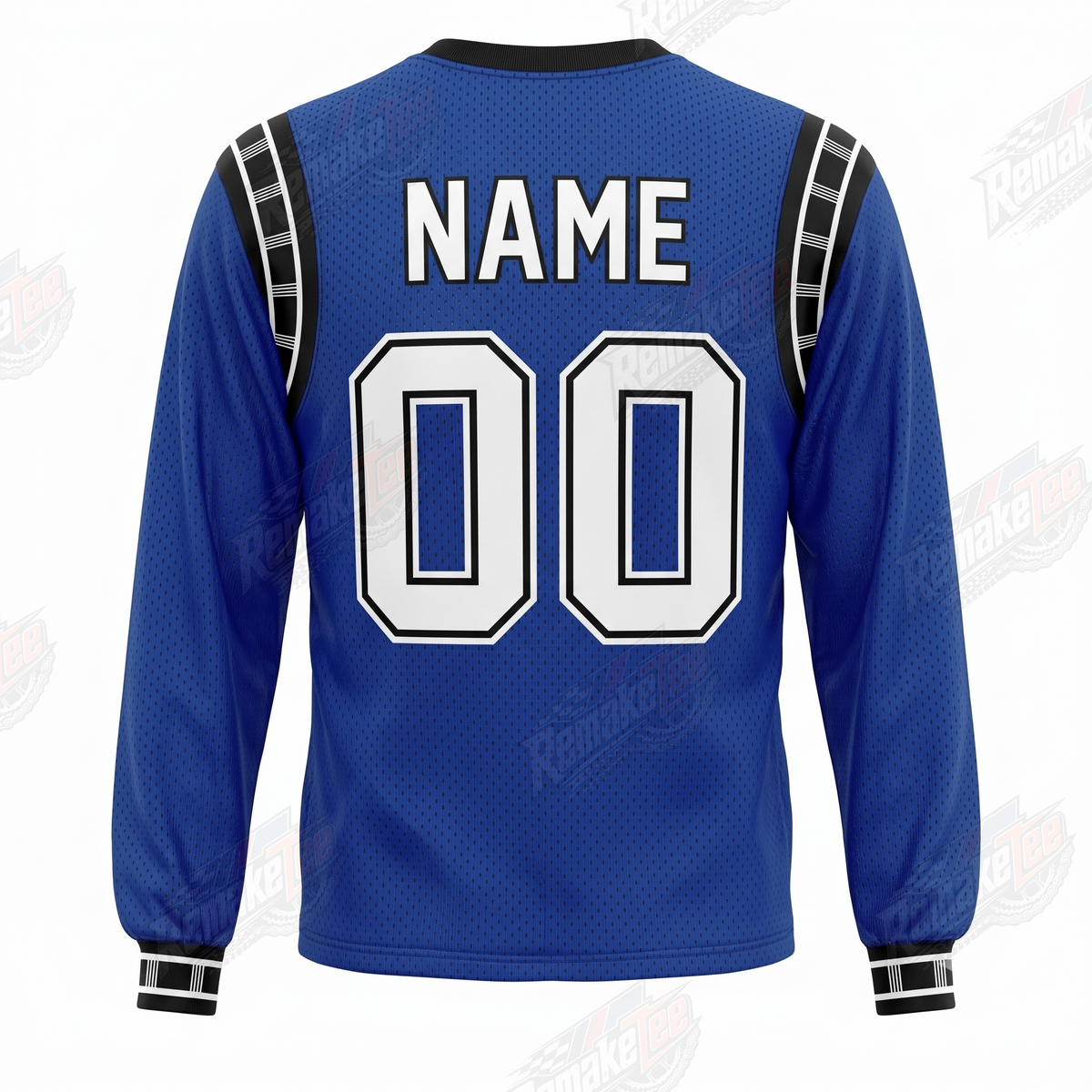 Classic Blue Minimal Racing vintage VMX racing jersey - back product view