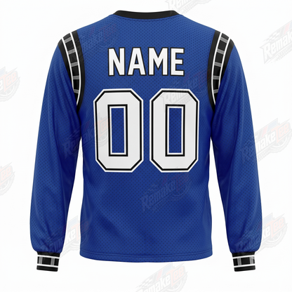 Classic Blue Minimal Racing vintage VMX racing jersey - back product view