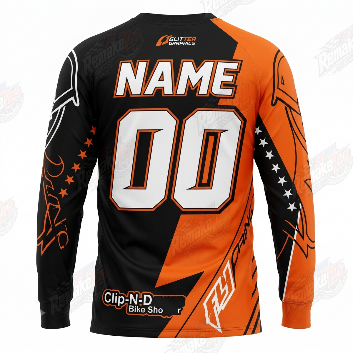 D4 Racing Factory Team vintage BMX racing jersey - alternate product view