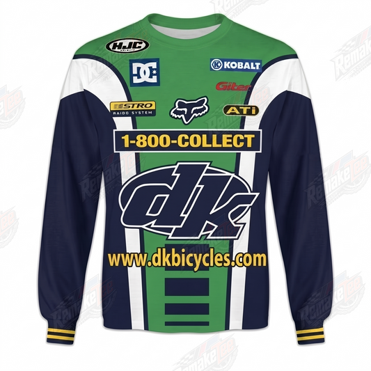 DK Bicycles Kobalt 1-800-Collect vintage BMX racing jersey - product view