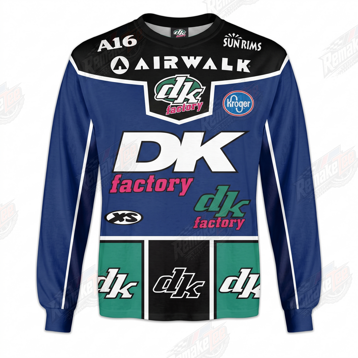 DK Factory Airwalk vintage BMX racing jersey - product view