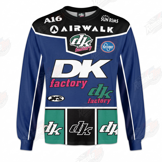DK Factory Airwalk vintage BMX racing jersey - product view