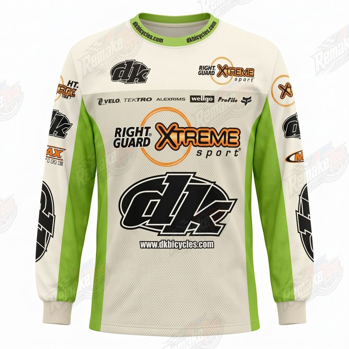 DK Right Guard Xtreme Sport vintage BMX racing jersey - product view