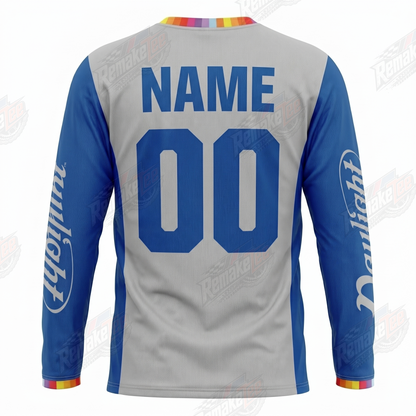 Daylight USA Blue Gray vintage BMX racing jersey - alternate product view