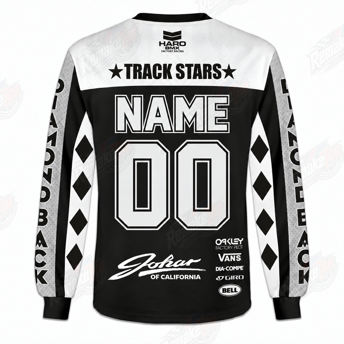 Diamondback Oakley Vans Haro Dia Compe Bell vintage BMX racing jersey - alternate product view