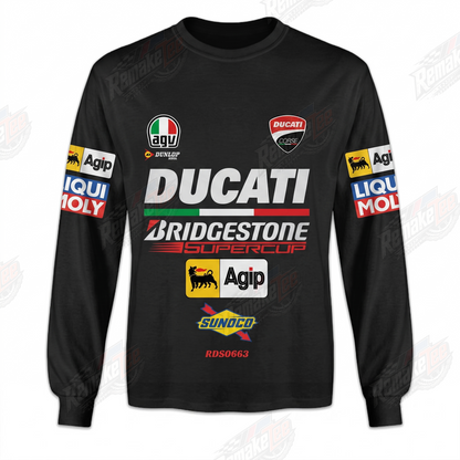 Ducati Bridgestone Black vintage VMX racing jersey - product view